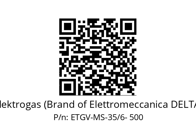   Elektrogas (Brand of Elettromeccanica DELTA) ETGV-MS-35/6- 500