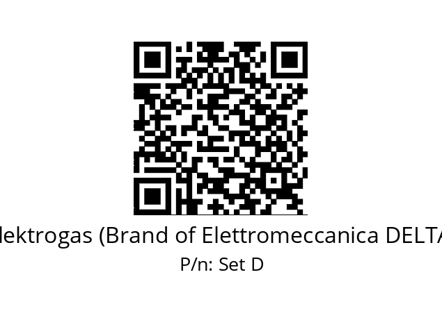   Elektrogas (Brand of Elettromeccanica DELTA) Set D