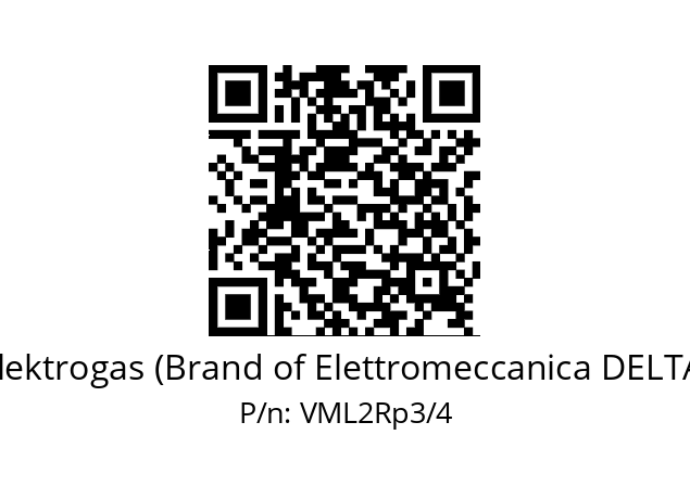   Elektrogas (Brand of Elettromeccanica DELTA) VML2Rp3/4