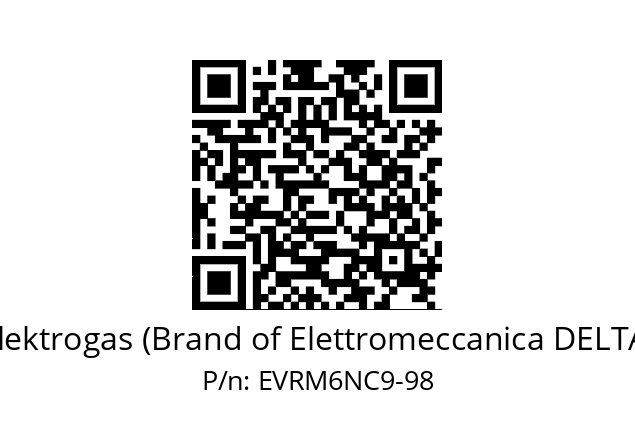   Elektrogas (Brand of Elettromeccanica DELTA) EVRM6NC9-98