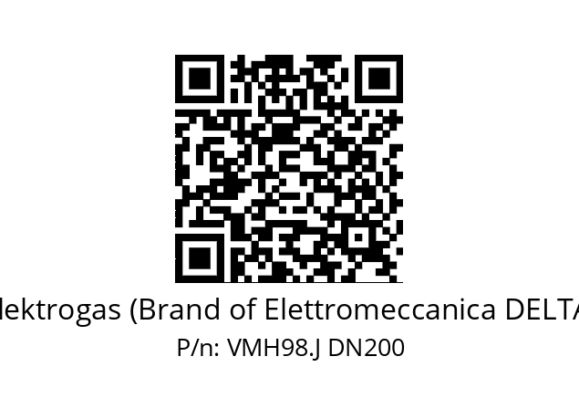   Elektrogas (Brand of Elettromeccanica DELTA) VMH98.J DN200