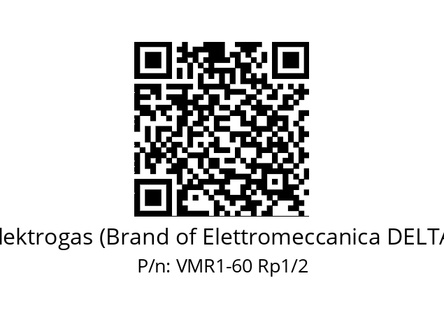   Elektrogas (Brand of Elettromeccanica DELTA) VMR1-60 Rp1/2