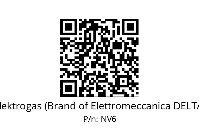   Elektrogas (Brand of Elettromeccanica DELTA) NV6