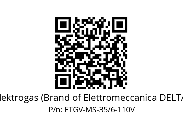   Elektrogas (Brand of Elettromeccanica DELTA) ETGV-MS-35/6-110V