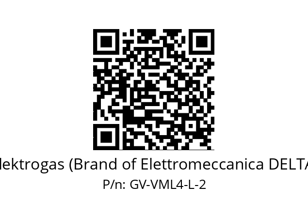   Elektrogas (Brand of Elettromeccanica DELTA) GV-VML4-L-2