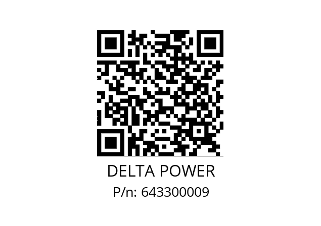   DELTA POWER 643300009