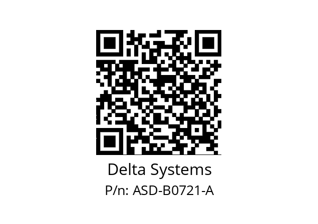   Delta Systems ASD-B0721-A