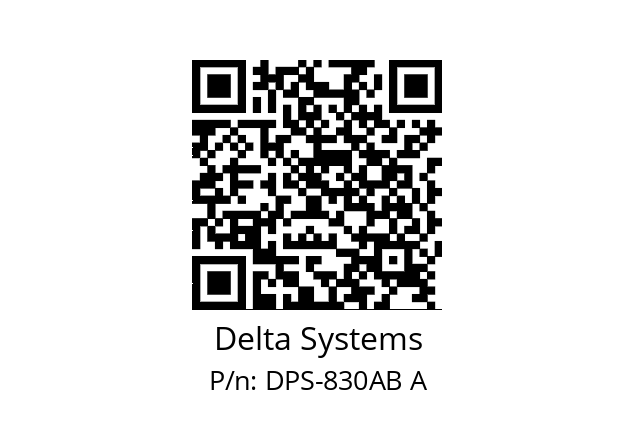   Delta Systems DPS-830AB A