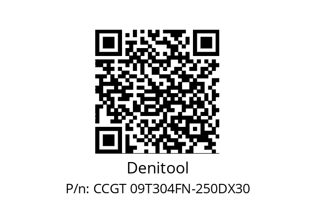   Denitool CCGT 09T304FN-250DX30