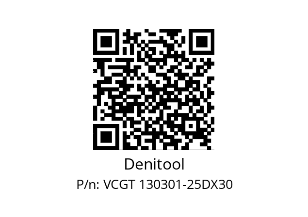   Denitool VCGT 130301-25DX30