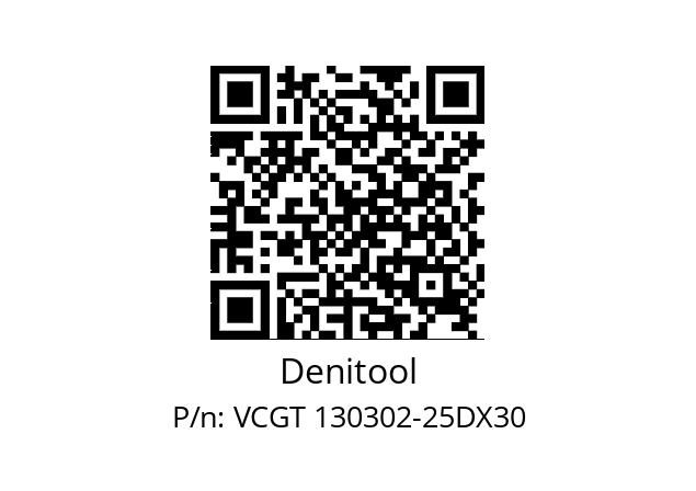   Denitool VCGT 130302-25DX30