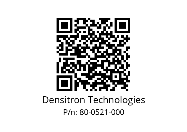   Densitron Technologies 80-0521-000