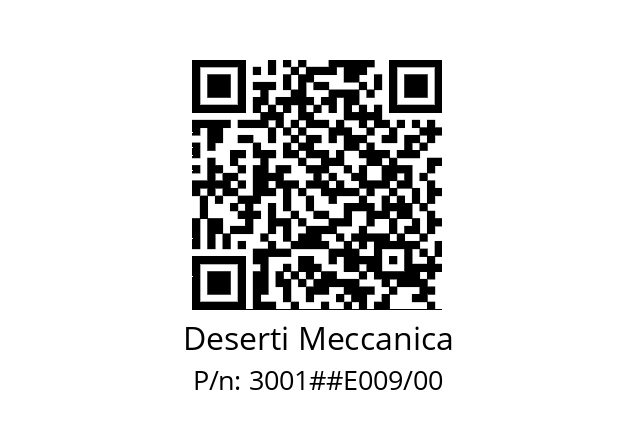   Deserti Meccanica 3001##E009/00