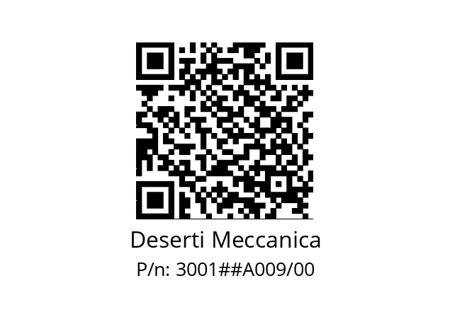   Deserti Meccanica 3001##A009/00