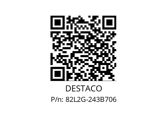   DESTACO 82L2G-243B706