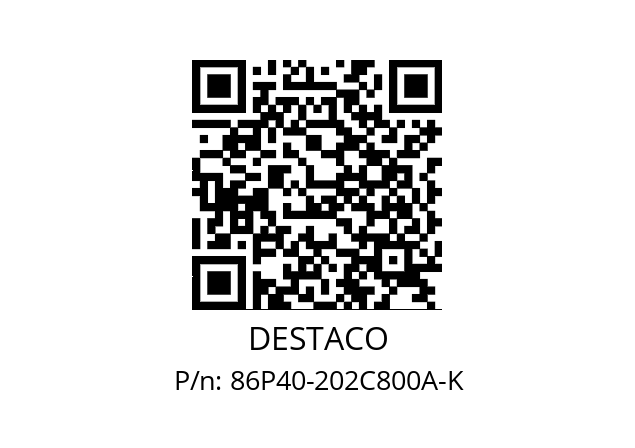   DESTACO 86P40-202C800A-K