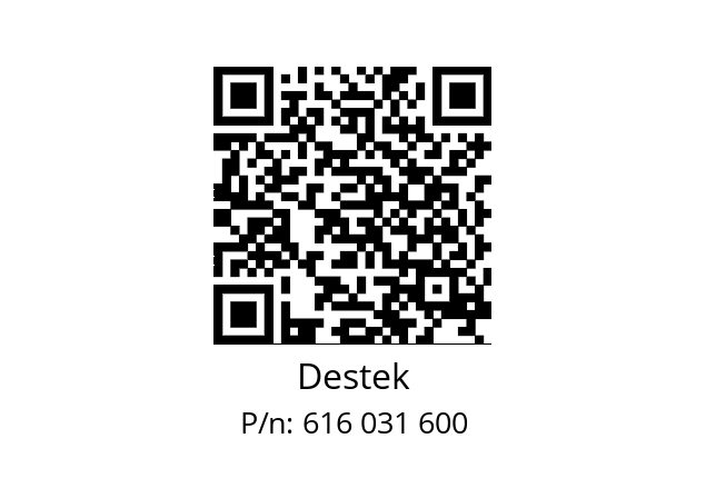   Destek 616 031 600