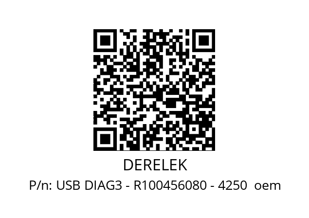   DERELEK USB DIAG3 - R100456080 - 4250  oem