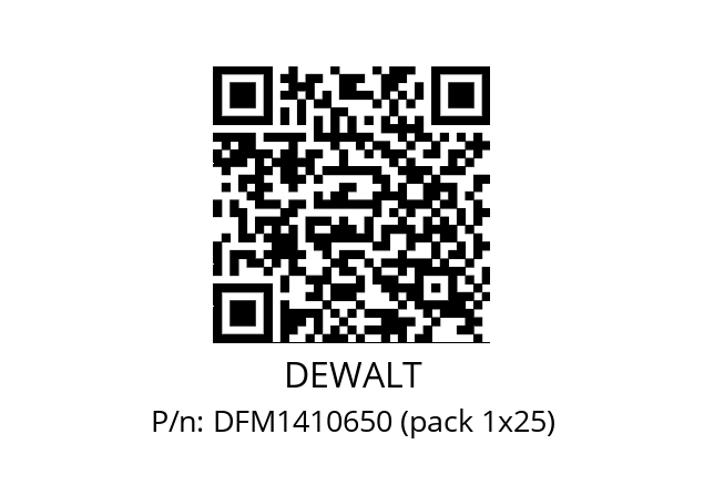   DEWALT DFM1410650 (pack 1x25)