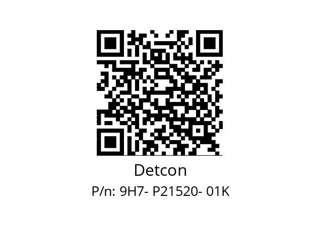   Detcon 9H7- P21520- 01K