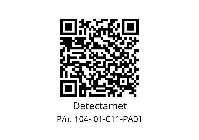   Detectamet 104-I01-C11-PA01