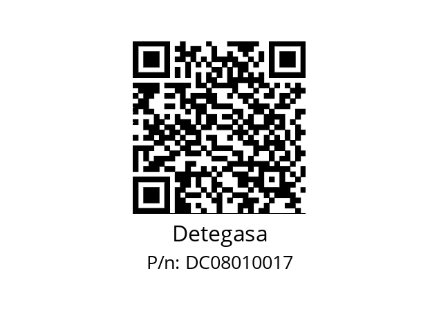  (D08010728) Detegasa DC08010017