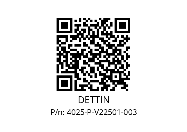   DETTIN 4025-P-V22501-003