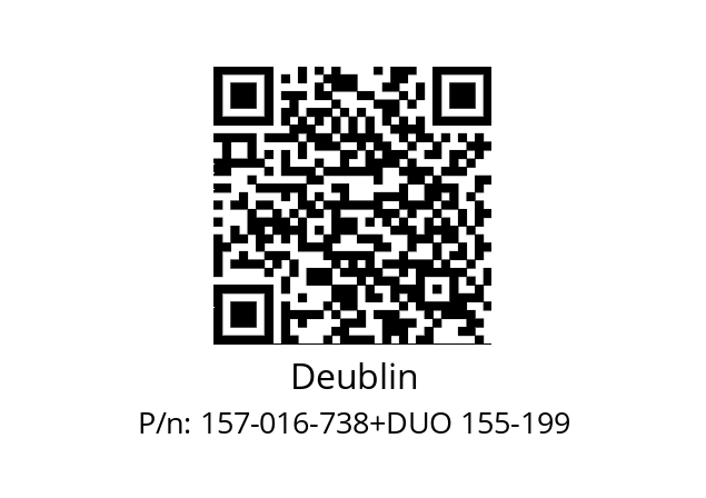   Deublin 157-016-738+DUO 155-199