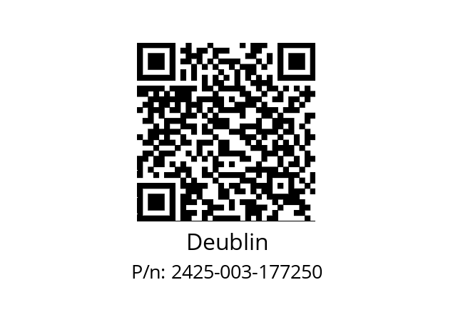   Deublin 2425-003-177250