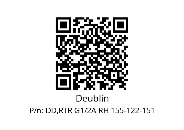   Deublin DD,RTR G1/2A RH 155-122-151