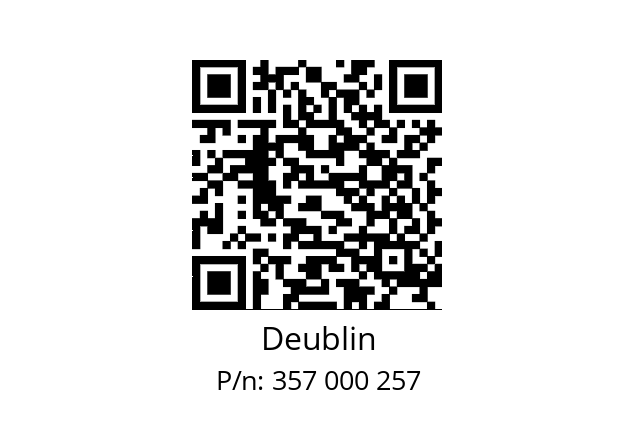   Deublin 357 000 257