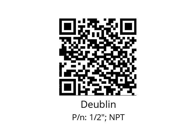   Deublin 1/2"; NPT