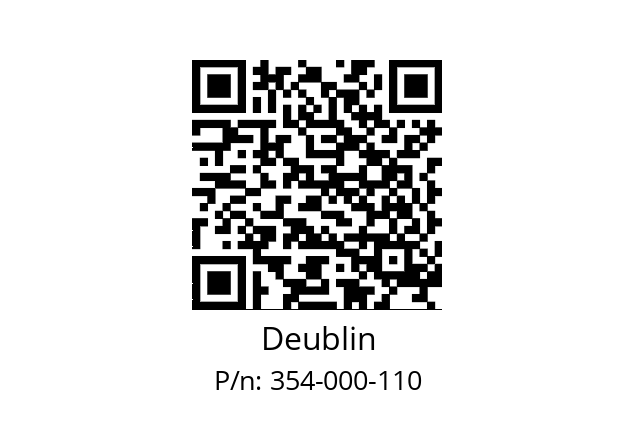   Deublin 354-000-110