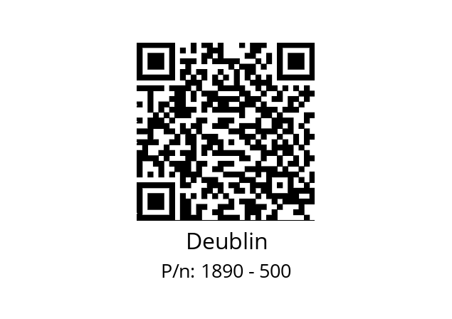   Deublin 1890 - 500