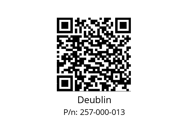   Deublin 257-000-013