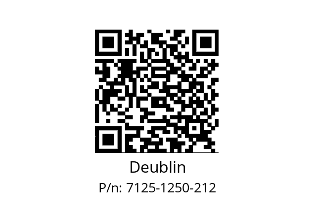   Deublin 7125-1250-212