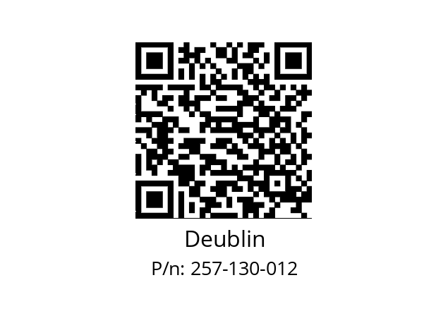   Deublin 257-130-012