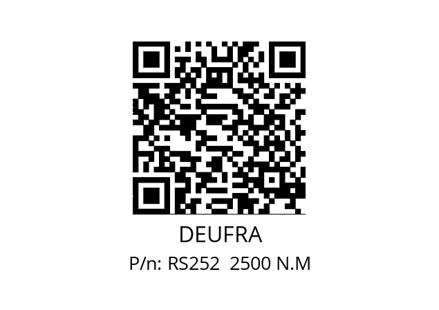   DEUFRA RS252  2500 N.M