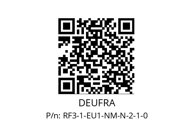   DEUFRA RF3-1-EU1-NM-N-2-1-0