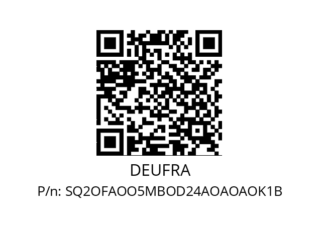   DEUFRA SQ2OFAOO5MBOD24AOAOAOK1B