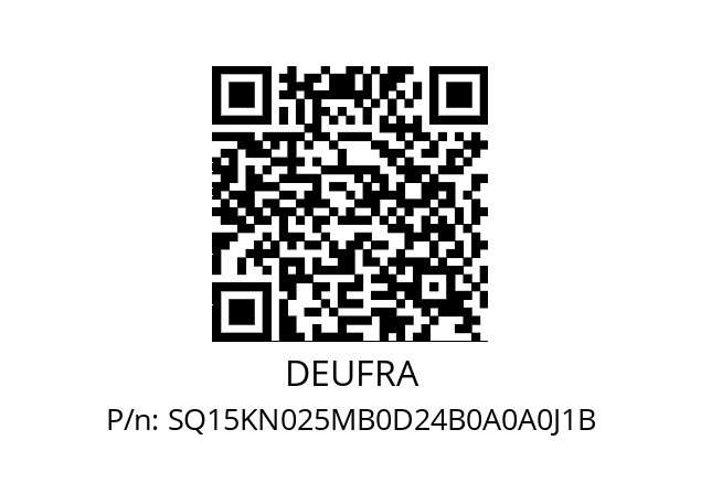   DEUFRA SQ15KN025MB0D24B0A0A0J1B