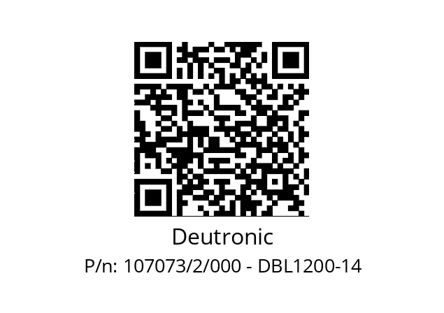   Deutronic 107073/2/000 - DBL1200-14