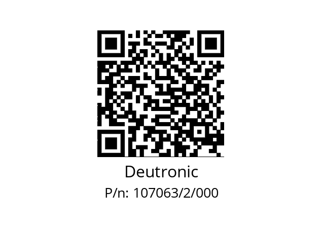   Deutronic 107063/2/000