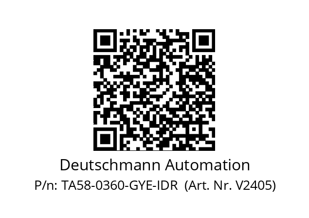   Deutschmann Automation TA58-0360-GYE-IDR  (Art. Nr. V2405)