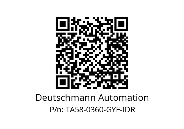   Deutschmann Automation TA58-0360-GYE-IDR