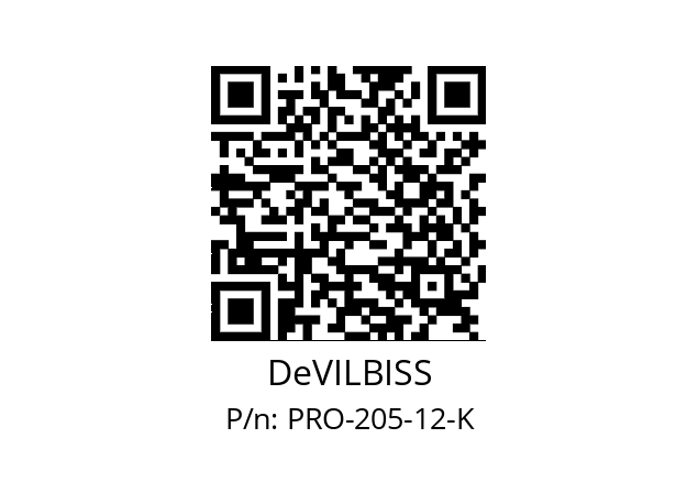   DeVILBISS PRO-205-12-K