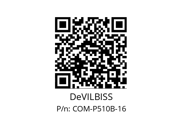   DeVILBISS COM-P510B-16