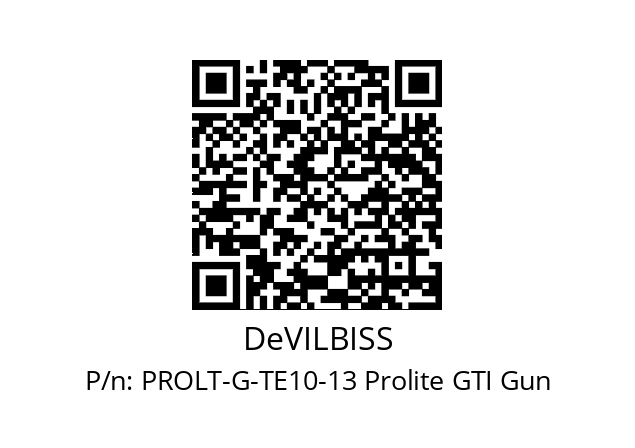   DeVILBISS PROLT-G-TE10-13 Prolite GTI Gun