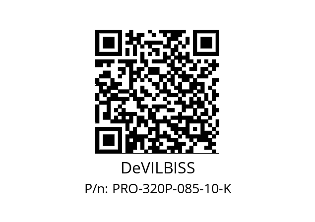   DeVILBISS PRO-320P-085-10-K