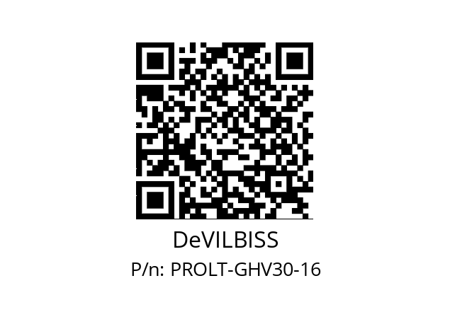   DeVILBISS PROLT-GHV30-16